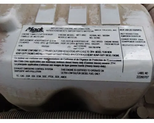 MACK CXU612 WHOLE TRUCK FOR RESALE