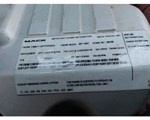 MACK CXU612 WHOLE TRUCK FOR RESALE