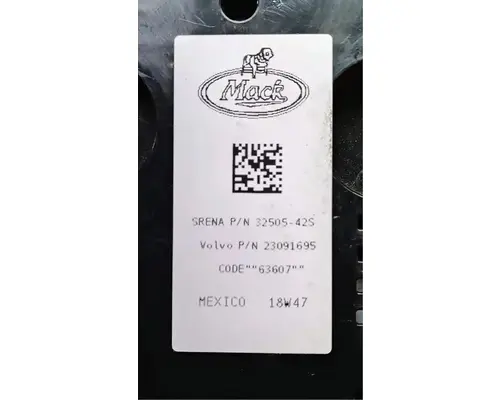 MACK CXU613T Interior Parts, Misc.