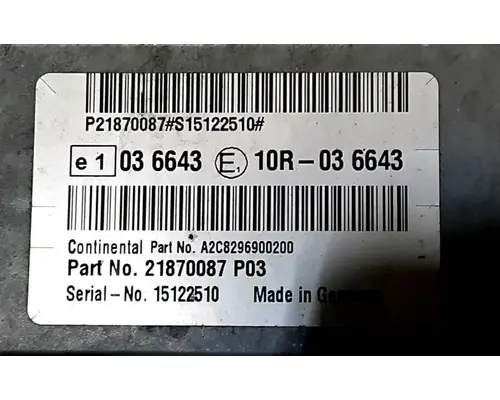 MACK CXU613 ACM Aftertreatment Control Module