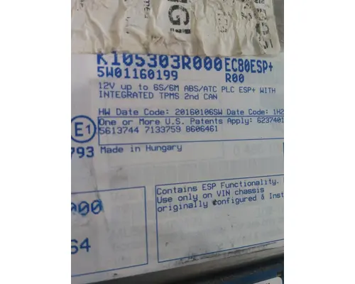 MACK CXU613 BRAKE CONTROL MODULE (ABS)