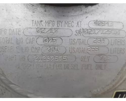 MACK CXU613 Fuel Tank StrapHanger