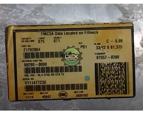 MACK CXU613 Fuel Tank