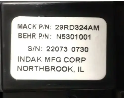 MACK CXU613 Temperature Control