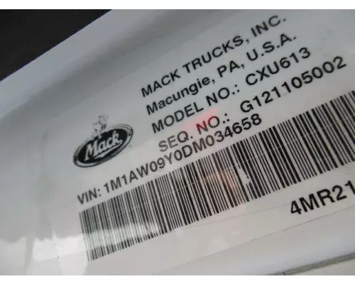 MACK CXU613 WHOLE TRUCK FOR RESALE