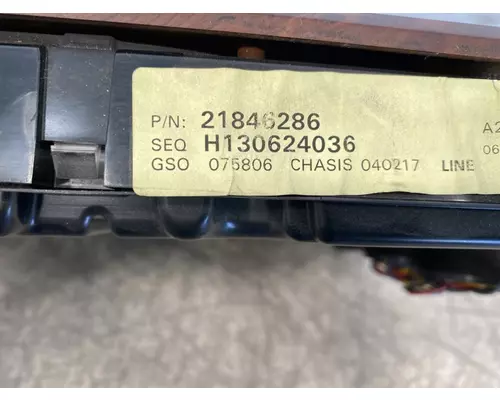 MACK CXU Instrument Cluster
