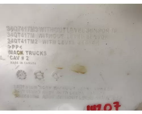 MACK CXU Windshield Washer Reservoir