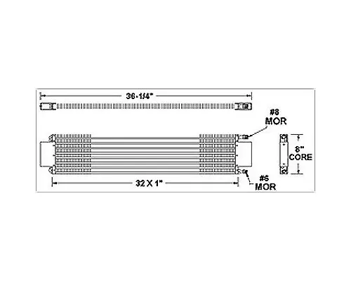 MACK DM600 AIR CONDITIONER CONDENSER