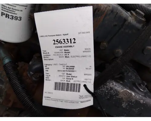 MACK E7 SEMI-ELECTRIC (VMAC 1-2) ENGINE ASSEMBLY