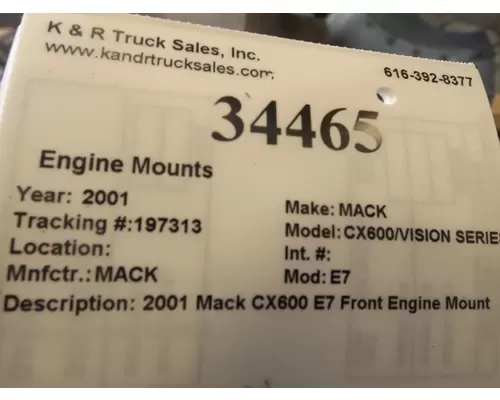 MACK E7 Engine Mounts