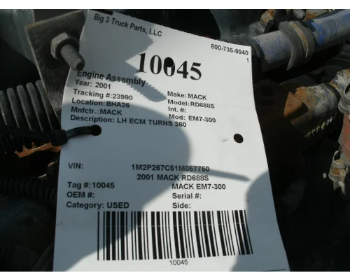 MACK EM7-300 Engine Assembly