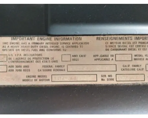 MACK EM7 ETEC RH ECM ENGINE ASSEMBLY
