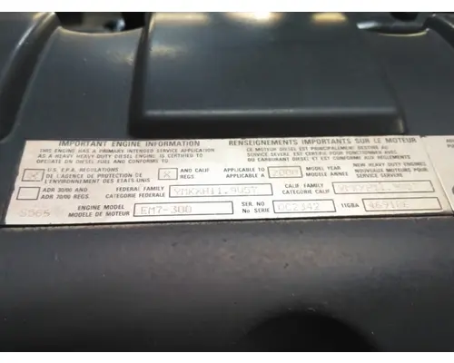 MACK EM7 ETEC RH ECM ENGINE ASSEMBLY