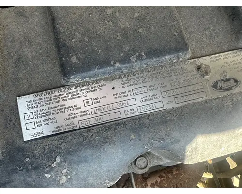 MACK EM7 Engine Assembly