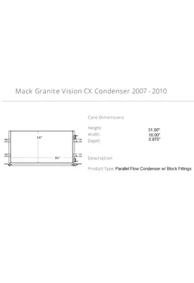 MACK Granite Vision CX Condenser