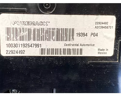 MACK Granite Instrument Cluster