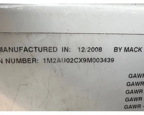 MACK LEU (TerraPro) Axle Assembly, Rear