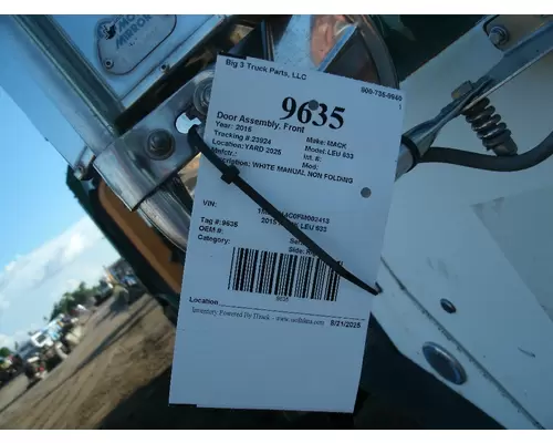 MACK LEU 633 Door Assembly, Front