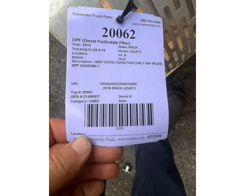 MACK LEU613 DPF (Diesel Particulate Filter)