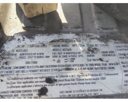 MACK MP7 EPA 10 (D11) ENGINE ASSEMBLY
