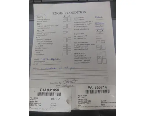 MACK MP7 EPA 13 (D11) ENGINE ASSEMBLY