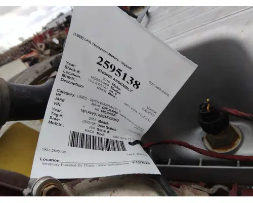 MACK MP7 EPA 13 (D11) ENGINE ASSEMBLY