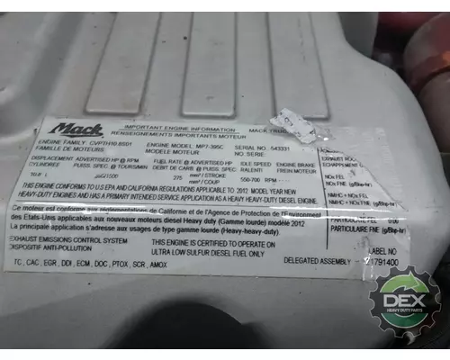 MACK MP7 Engine Assembly