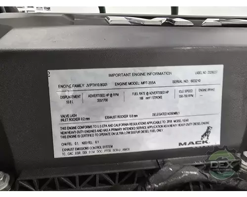 MACK MP7 Engine Assembly