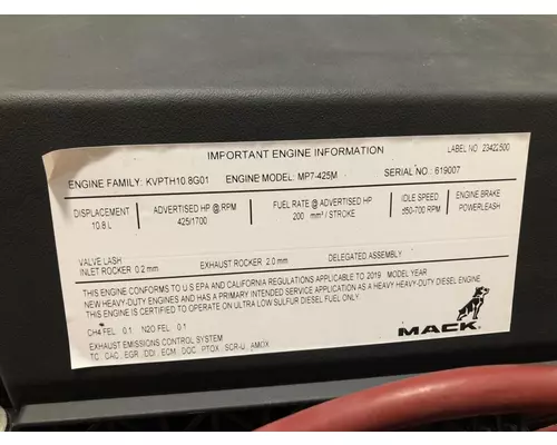 MACK MP7 Engine Assembly