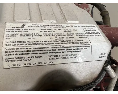 MACK MP7 Engine Assembly