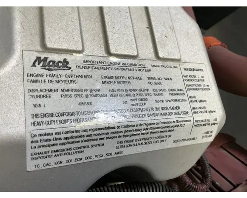 MACK MP7 Engine Assembly