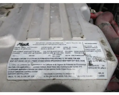 MACK MP7 Engine Assembly