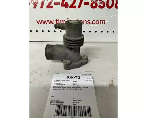 MACK MP7 Engine Parts, Misc.