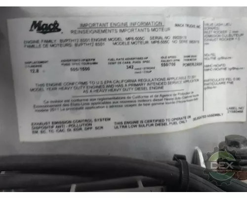 MACK MP8 Engine Assembly