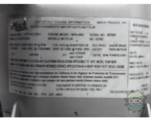 MACK MP8 Engine Assembly