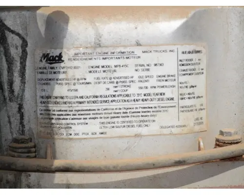 MACK MP8 Engine Assembly