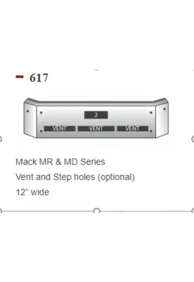 MACK MR688 BUMPER ASSEMBLY, FRONT