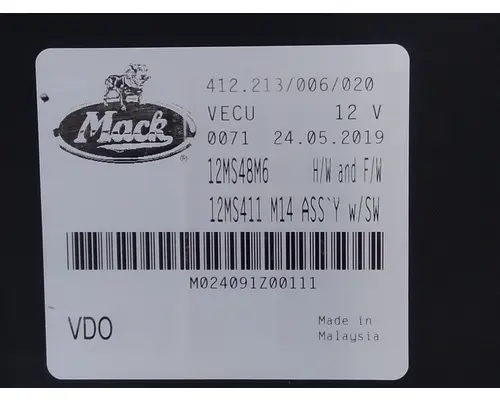 MACK MR688 CHASSIS CONTROL MODULE (CCM)