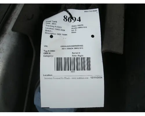 MACK MRU 613 Fuel Tank