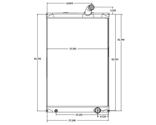 MACK MRU602 RADIATOR ASSEMBLY