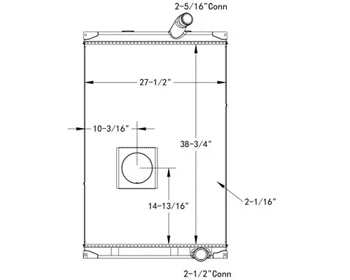 MACK MRU602 RADIATOR ASSEMBLY