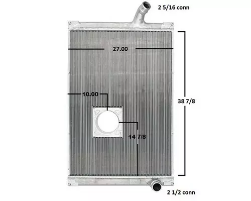 MACK MRU603 RADIATOR ASSEMBLY