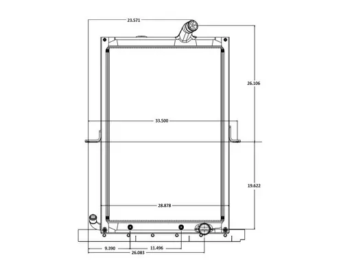 MACK MRU603 RADIATOR ASSEMBLY