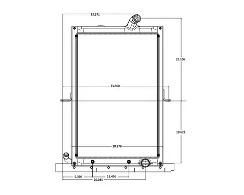 MACK MRU603 RADIATOR ASSEMBLY