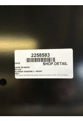MACK MRU613 BUMPER ASSEMBLY, FRONT