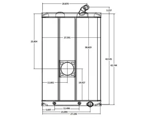 MACK MRU613 RADIATOR ASSEMBLY