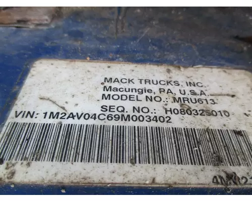 MACK MRU613 WHOLE TRUCK FOR RESALE