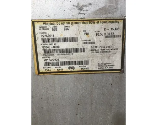 MACK MR Fuel Tank