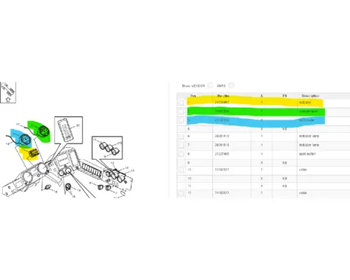 MACK MR Instrument Cluster