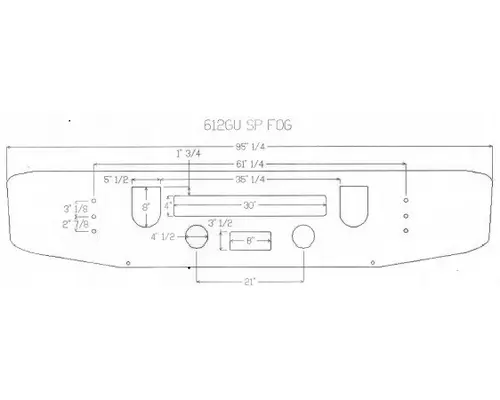 MACK R600 1978-1991 BUMPER ASSEMBLY, FRONT